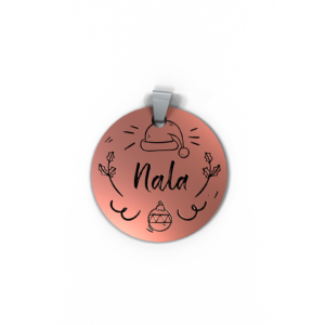 Custom Engraved Pet ID Tag – Holly Jolly